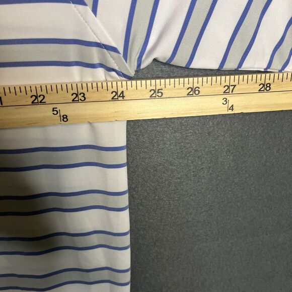 FootJoy Polo Shirt Mens XL Blue FJ Golf Wicking Athletic Fit Short Sleeve Active - Picture 7 of 9